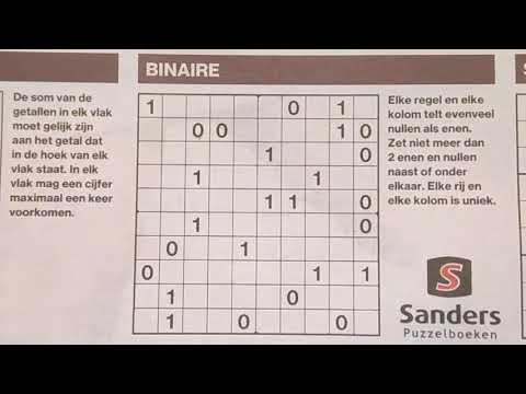 Crack tricky problems. (#1157) Binary Sudoku puzzle. 07-15-2020 part 1 of 3