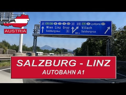 🇦🇹 Driving in Austria on A1 Autobahn between Salzburg and Linz