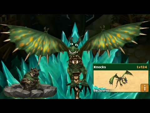 Gauntlet prize dragon 'Knocks' max level 124 titan mode-Exclusive Armorwing//Dragons rise of Berk