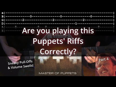 Riffs you might be playing Incorrectly! - Master of Puppets (Metallica) - Part 4