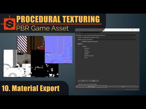 10. Exports | Procedurally Texturing PBR Game Assets