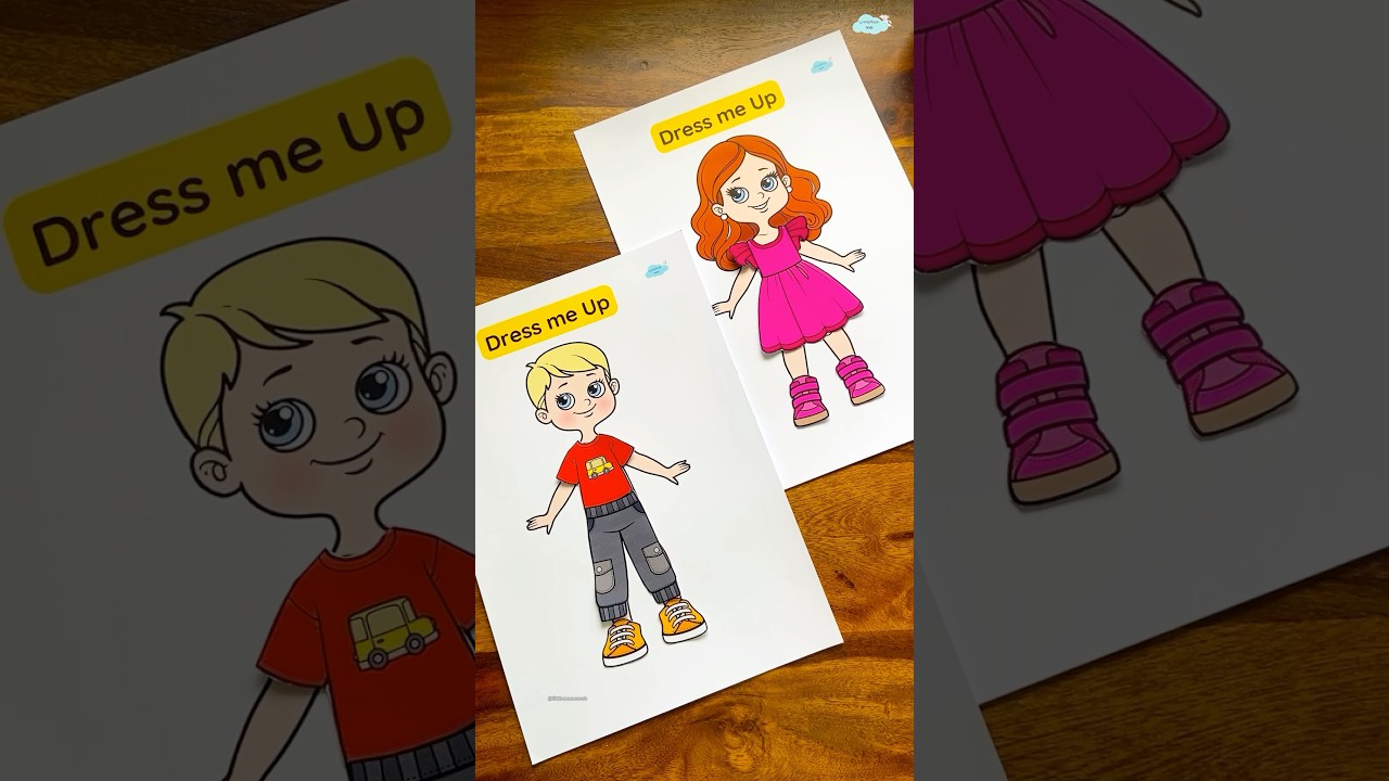 My clothes #activity #diy #craft #worksheet #preschoollearning #shortsfeed #shorts #viral #trending
