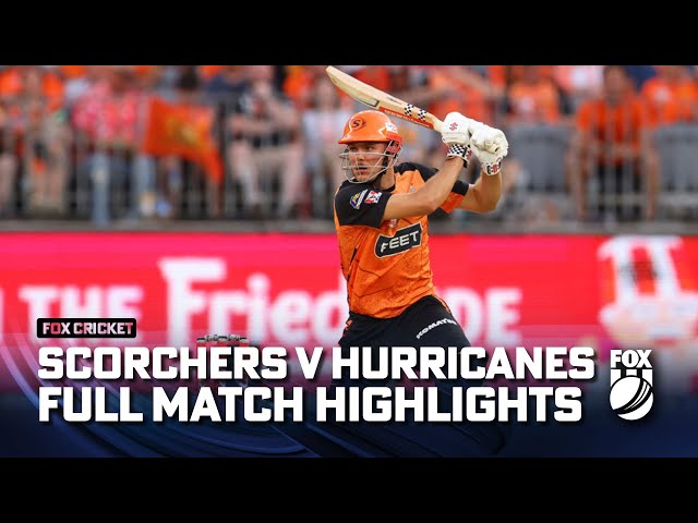 Perth Scorchers vs. Hobart Hurricanes – Full Match Highlights I 20/12/23 I Fox Cricket