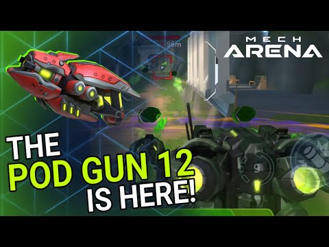 New weapon Pod gun 12 gameplay | Redd Mech Arena