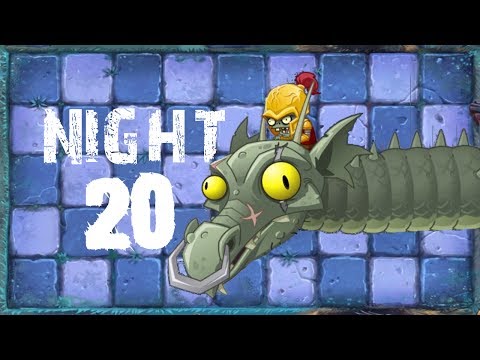 Plants vs Zombies 2 - Dark Ages - Night 20 BOSS [Zombot Dark Dragon] No Premium