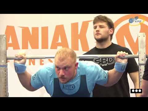 Men Jr 105kg C-group - 2025 European Sub-Junior, Jr & SOI Classic Powerlifting Championships