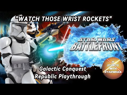REPUBLIC TAKEOVER: Galactic Conquest SWBFii 2005 Play-through - FULL STREAM 190525