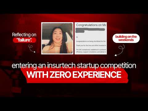 entering an insurtech startup competition, with zero founder experience.
