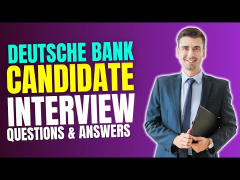 Top 25 Deutsche Bank Candidate Interview Questions and Answers  | Must Watch Before Your Interview