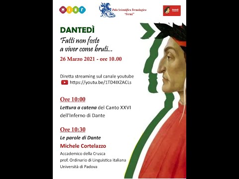 Dantedì - "Fatti non foste a viver come bruti"