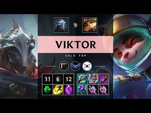 Viktor Top vs Teemo: Dominating - KR Diamond Patch 25.S1.1