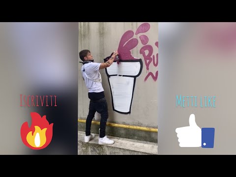 SAPO BULLY FA UN GRAFFITO SU UN MURO PER STRADA RIPRENDENDOSI E SVELANDO IL SUO PASSATO DA WRITER!!