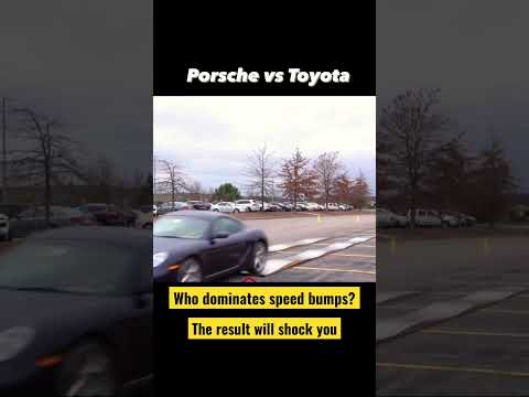 Porsche vs. Toyota: Ultimate Suspension Showdown! Speed Bumps Challenge in Offroad 4x4 #shorts