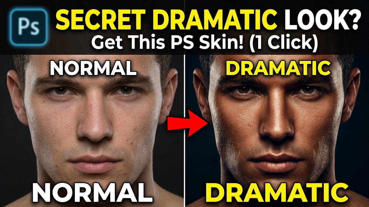 Professional Dramatic Portrait Look | Photoshop Technique