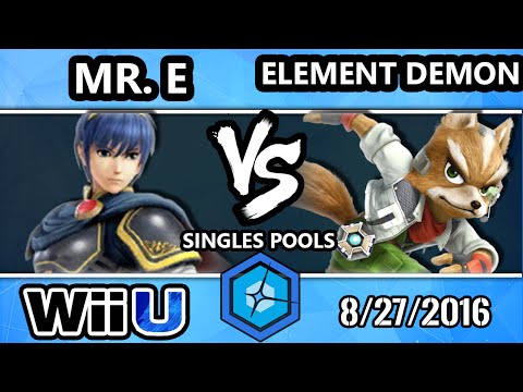 Shine 2016 Smash 4 - SS | Mr. E (Marth) Vs. Element Demon (Fox) SSB4 R2 Pools - Smash Wii U