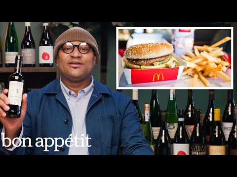 Professional Sommelier Pairs Wines with Fast Food
