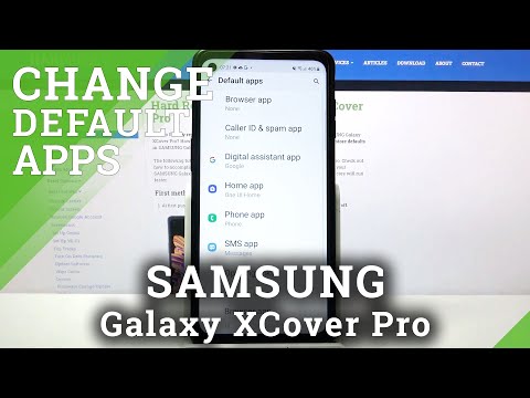 How to Switch Default Apps on SAMSUNG Galaxy XCover Pro – Manage Default Apps