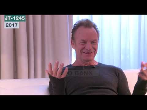 Extrait archives M6 Video Bank // Interview de Sting (JT-1245 - 2017)