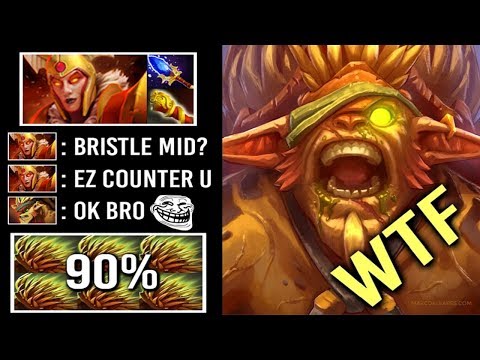 -90% Damage +46% Status Resistance New Style MID Bristleback vs Pro LC Can't Kill 7.22 Dota 2