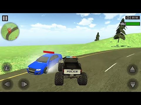 Offroad Police Monster Truck Chase Car Game (2018) || Police Monster Truck Driving Game || Games