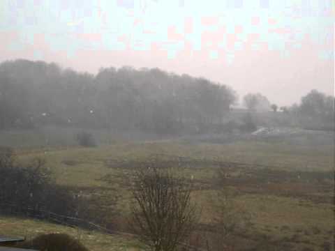 Starker Schneefall nach Orkan Niklas am 01.04.2015