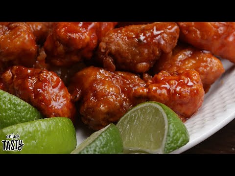 Sriracha Chicken Poppers mit Honig und Limette