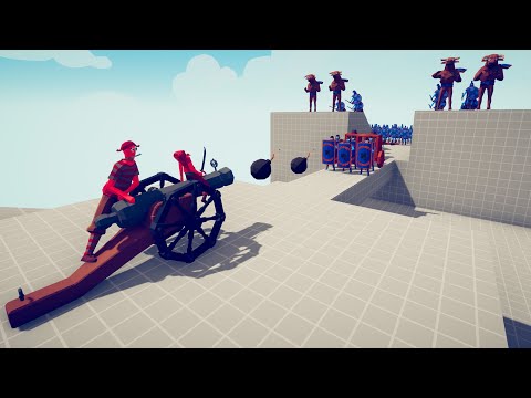 GOD BOMB CANNON vs ARMY OF UNITS | TABS - Totally Accurate Battle Simulator