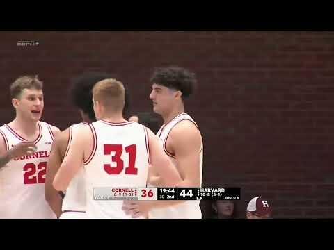 Highlights: Cornell Men's Basketball at Harvard - 1/24/26