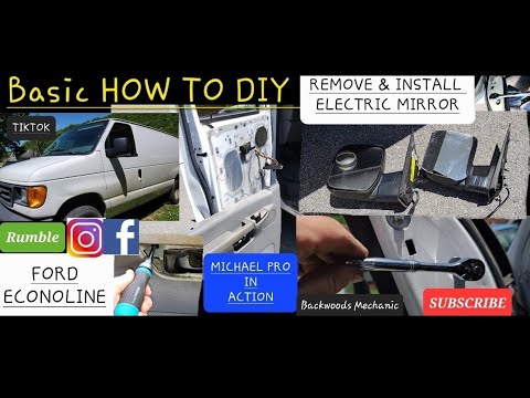 Remove & Install Electronic Mirror on Ford Econoline (Basic How To DIY)