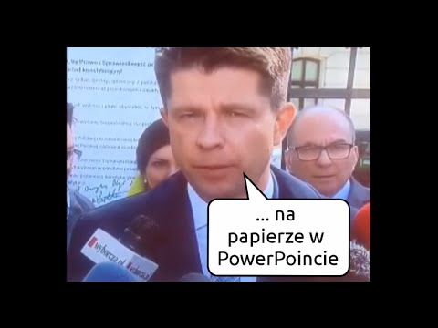 Ryszard Petru NA PAPIERZE W POWER POINCIE wpadka śmieszne filmy