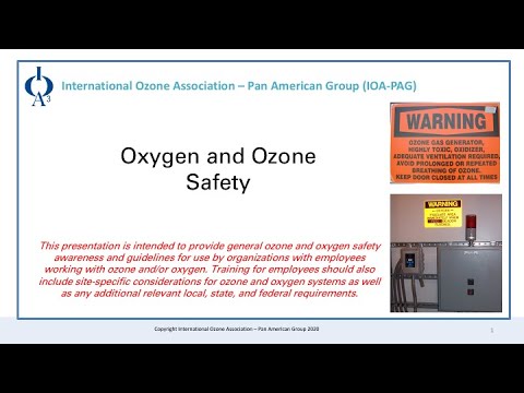 IOA-PAG Ozone and Oxygen Safety in Water Treatment Training