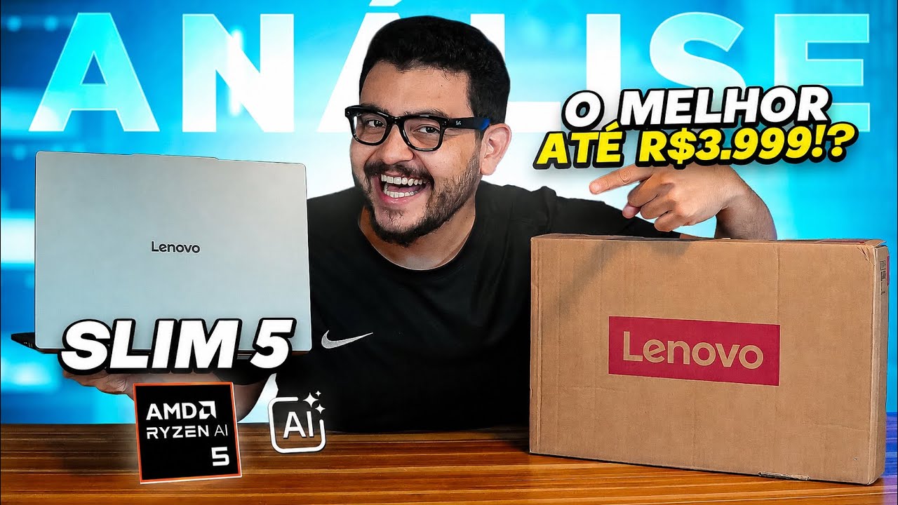 Miniatura da avaliação em vídeo de Notebook Lenovo Thinkbook 14 G8 Intel Core i5-13420H 16GB 256GB SSD Windows 11 Pro