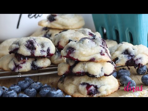 Blueberry Muffin Cookies - Easy Recipe, So Fluffy and Addictive!