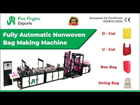 Fully Automatic Non Woven Box Bag Making Machine