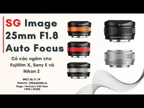 SG Image 25mm F1.8 AF Pancake cho Fujifilm/Sony/Nikon Z/M43