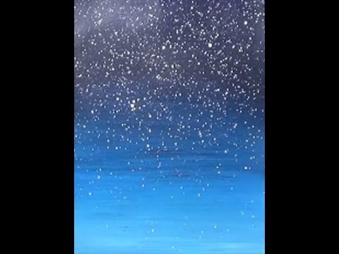 Acrylic Painting Easy Night Sky with Stars