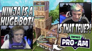 Tfue Calls Ninja A BOT & Then They Go AT EACH OTHER In The Most INTENSE Game Of The Fortnite Pro-Am!