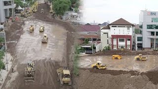 Penampakan Jalan Gubeng, Surabaya setelah Dilakukan Pengurukan, Pemkot Lakukan Proses Pemadatan