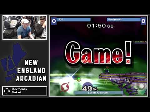 NE Melee Arcadian 11 - Ant (Samus) vs. Greenstach (Luigi) - SSBM LQF