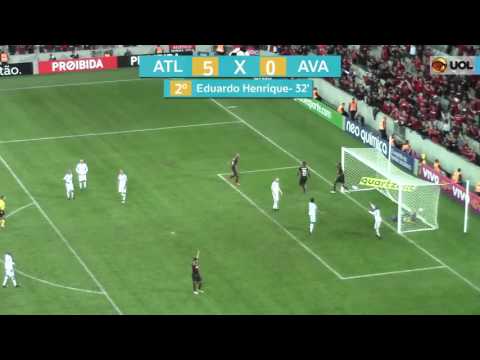 GOL DO ATLÉTICO-PR - EDUARDO HENRIQUE - ATLÉTICO-PR X AVAÍ - 03/08 - BRASILEIRÃO 2017