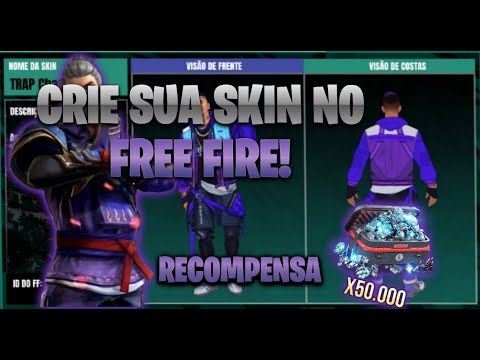 EVENTO CRIAR SKIN COM RECOMPENSA DE 50,000 DIAMANTES |FREE FIRE #proff