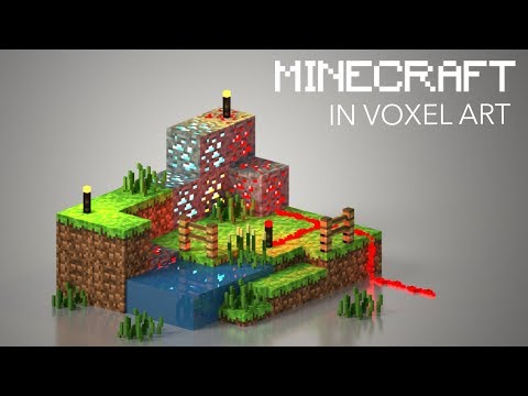 Voxel art - Minecraft - MagicaVoxel