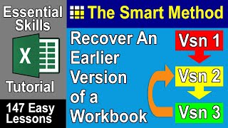 1-11: How  to recover an earlier version of an Excel workbook