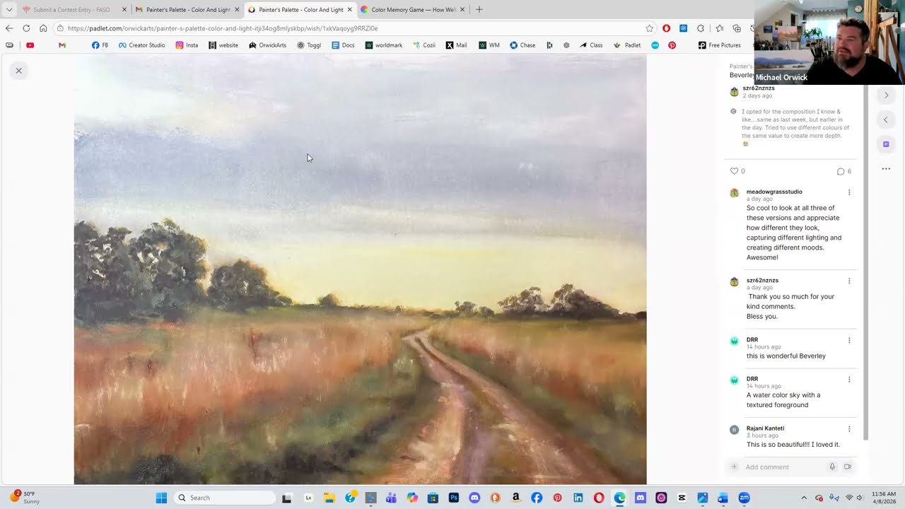 Final art projects. Michael Orwick Arts - Painting lessons and demonstrations