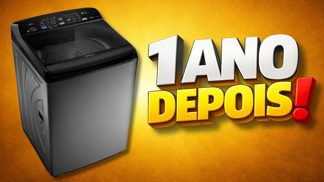 Miniatura da avaliação em vídeo de Máquina de Lavar Panasonic NA-F180D1W Ciclone 18kg Branca 127V