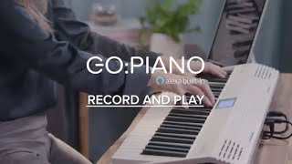 Video thumbnail for Roland GO:PIANO with Alexa Built-in - Record and Play by Product Support