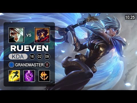 Rueven Riven Top vs Vladimir - EUW Grandmaster Patch 10.25