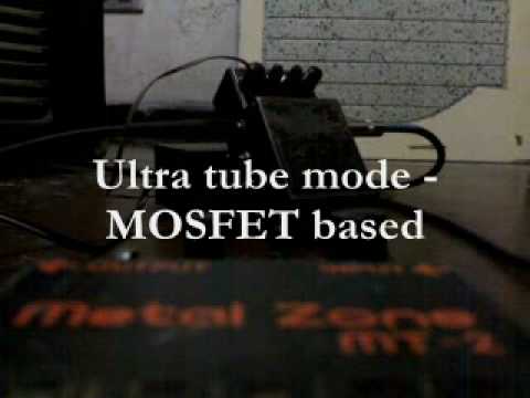 Boss MetalZone II Overkill Mod w/ 6 modes of distortion at low gain settings DEMO