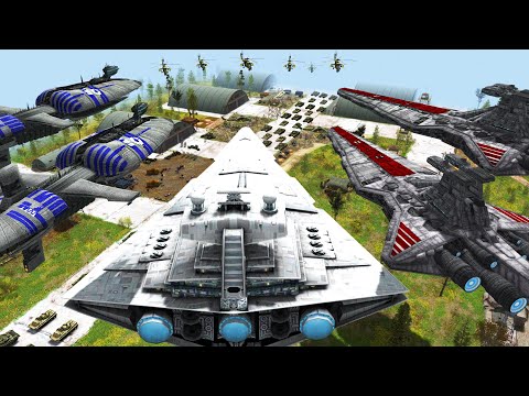All Star Wars Armies Invade EARTH'S DEFENSES! - Gates of Hell: Star Wars Mod