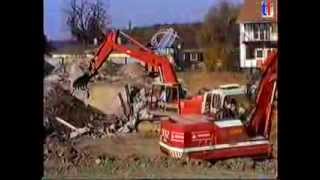 preview picture of video 'KOMATSU PC400LC, PC240LC, Liebherr A912, Cat 963, MAN F8, F90, MB NG, Stuttgart, 24.10.1989.'